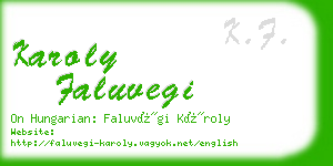 karoly faluvegi business card